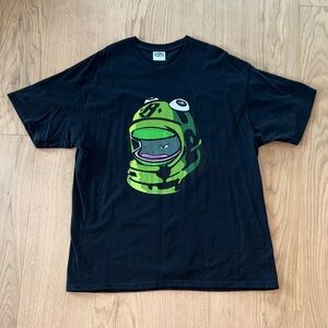 Billionaire Boys Club Black Tee with Hebru Brantley Design XL